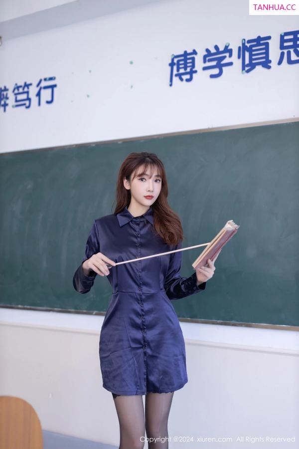 陆萱萱  [XiuRen]高清写真图 2024.03.28 No.8309 陆萱萱 黑丝美腿第6张图片